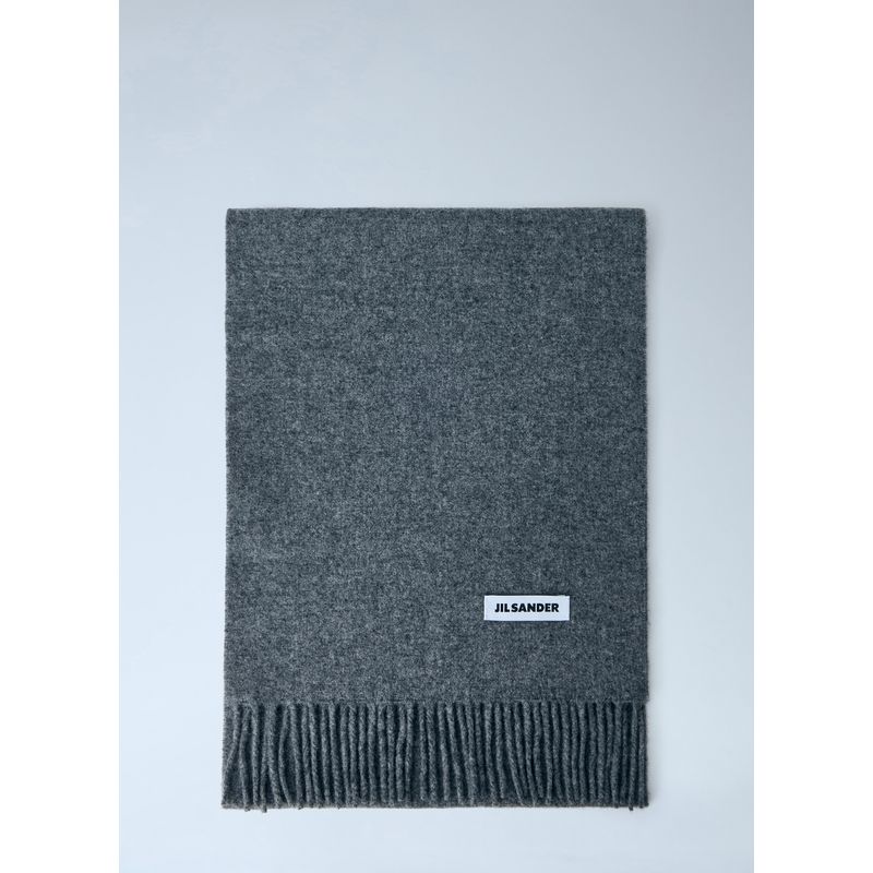 Jil Sander Women Fringed Wool Scarf
